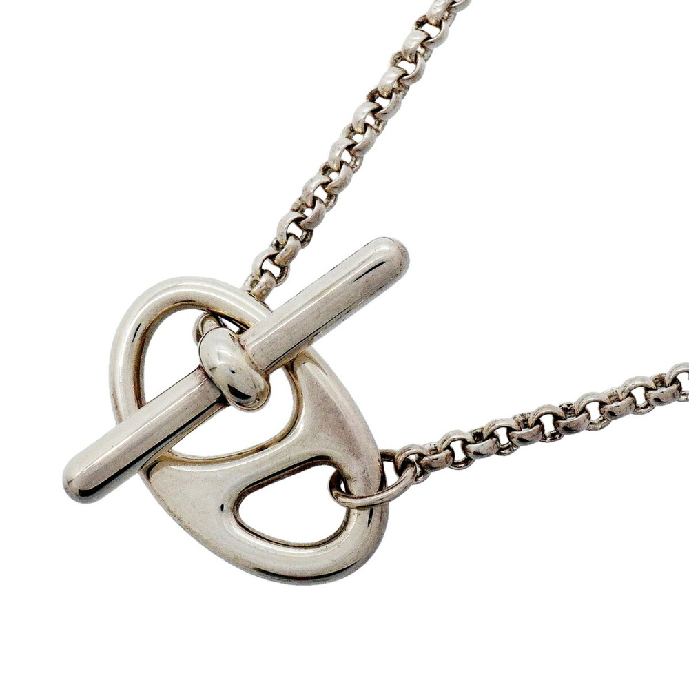 HERMES Silver Necklace